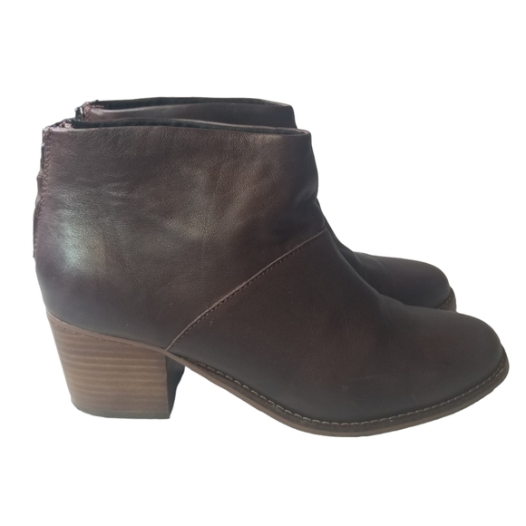 Toms Leila carpe diem eather ankle boots - Picture 1 of 8